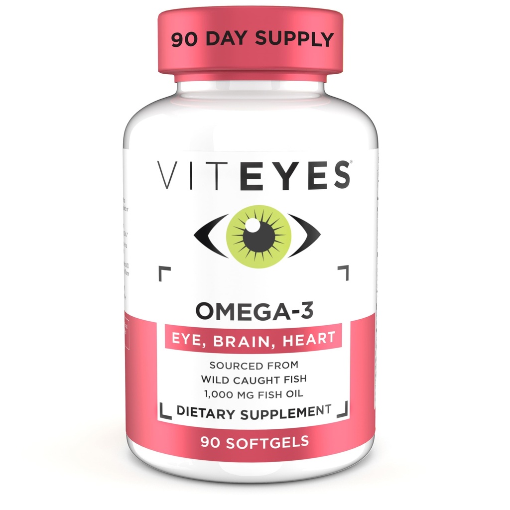 Viteyes Omega-3 远景保健补编,EPA & DHA 丰富饮食补编,90 Softgels