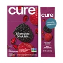 醋水(Cure Hydrition QQ) 植物用电解质 饮料 混合剂 没有添加的糖 | 脱水解药 用椰子水制成的 | Non-GMO | Vegan | 8 包装盒 - Berry Pomegranate