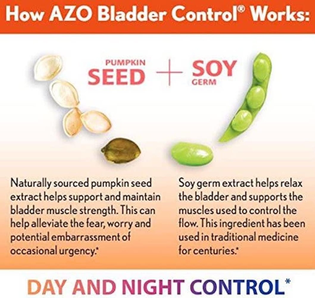 AZO Cranberry Urinary Tract 健康饮食补充(100个计数) + Bladder Control with Go-Less Daily 补充(72个计数)