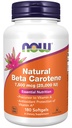 Now 食品补充剂,天然 Beta Carotene 25,000 IU,基本营养,180软胶