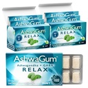 AshwaGum RELAX Gum by BetterGum, 高潜力补编,与KSM 66 Ashwagandha和Gaba, 支持压力和紧张救济, 替代Gummy, 无糖, 包装2