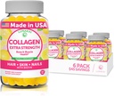Lunakai Collagen Gummys - 最便宜的专有配方 - 200mg 水解Collagen Gummys 供有生物锡、锌、维生素C和E的妇女和男子使用 -- -- 非GMO 妇女抗衰老补充剂 -- -- 6包
