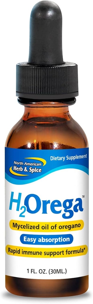 北美HERB & SPICE H2OREGA - 1 f. oz. - Oregano的神秘化油 - 快速免疫支持公式 - 容易吸收 - 非GMO - 173 服务