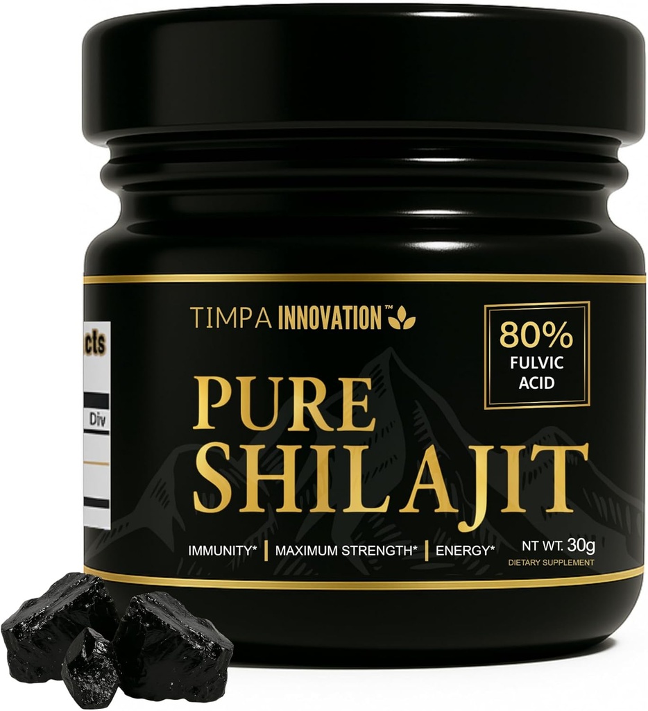 真实的喜马拉雅Shilajit Resin,Chilajil para Hombre 100 原版,100%纯金级Shilajit,有85+跟踪矿物和80%富尔维奇酸,供男女使用