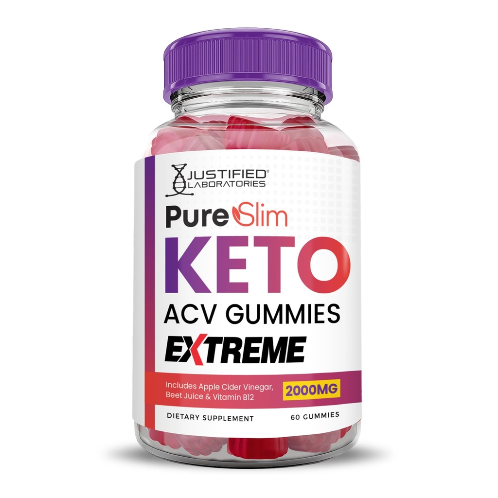合理实验室 纯Slim Keto ACV Gummys Extreme 2000MG 纯Slim Keto Gummys 高级公式 Apple Cider Vinegar 配有石榴蜜蜂汁粉 B12 Vegan Non GMO 60 Gummys