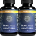 Primal收获2包,Primal Sleep,120 Capsules with Valerian Root, L-Tryptophan, GABA, Chamomile, 和Melatonin 3毫克