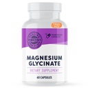 Vimmergy Magnesium Glycnate – 压力支持 – 切除以避免Tummy Upset – 推动心脏健康与能源 – Kosher, Vegan Gluten-free – 60 Caps