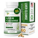 Nature's Nectar Liver Cleanse Detox & 修復 – 使用Milk Thetle Liver Detox – 帮助修理和保护liver,Aids Fatty Liver & Gallbladder 健康 – 60 Capsules – 活生生养支持补充