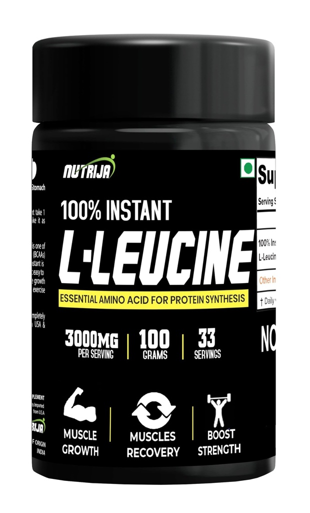 L-Leucine粉 - 100%纯度 & USP 分级 溶解速度更快,快速吸收,生物利用率更好 肌肉生长和复苏