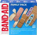Band-Aid Brand Adhesive Bandage Family Plange Pack, 不同尺寸的Flex, 弹性纤维, Skin-Flex, 硬条和皮克斯字符带, 110 ct