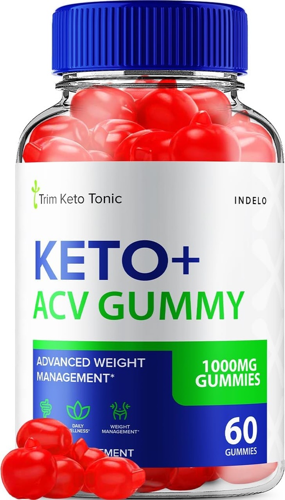 Trim Keto Tonic Keto ACV Gummys, Trim Keto Gummys 重量管理补编, Trim Keto Tonic 与苹果苹果苹果苹果酒Vinegar Vitamin B12 Trim Keto Tonic 高级 1000mg ACV Gummys (60 Gummys).
