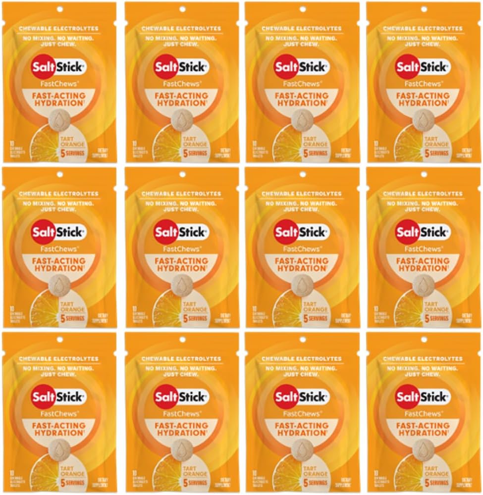 盐Stick Electrolyte Fast Chews - 120 Counter Orange Flavor - 液化电解板 盐塔布 - 10 Counter (12页)