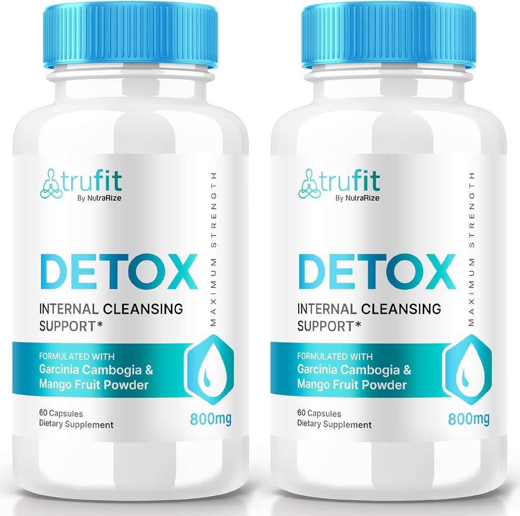 (2 Pack)TRUFlT解毒药丸,TRUFlT Keto Capsules - 支持内部清洁的高级公式,TRU-FlT Keto ACV补充剂,Keto维生素,TRUFlT Keto营养,TRU FlT粉(120 Capsules)