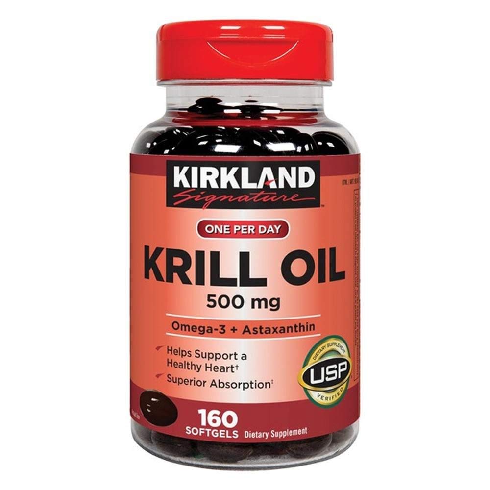 Kirkland 签名 Krill Oil 500 毫克,160 软胶