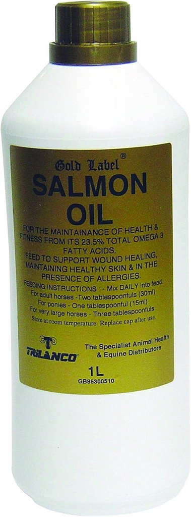 Gold Label Salmon Oil,《马的补编》,《健康、适应和刺激免疫系统》,1升