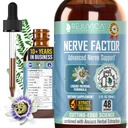 Rejuvica Health NerveFactor - 高级神经支持补充 - 液体交付更好的吸收 - 乙酰-L-Carnitine,Alpha Lipoic Acid,维生素B12,Folic Acid,White Willow Bark & More!