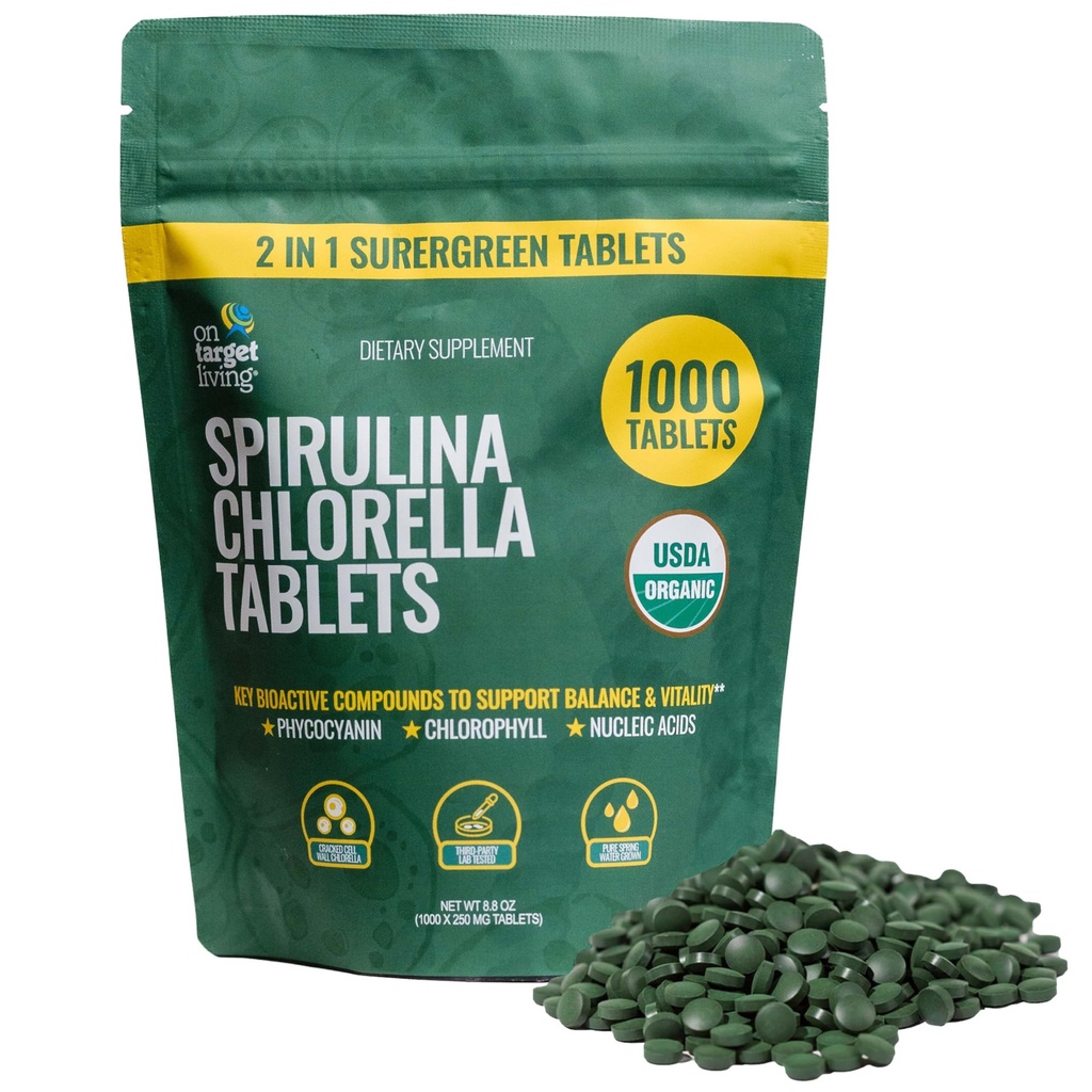 (原始内容存档于2019-09-21) (英语). Object Living Organic Organical Spiruina Chlorella QQ Supergreens USDA Official 1000 tablets - 250 G (8.8 oz) 维根 + 免疫支持 → 分析 + 营养 → + 蛋白质 → ense