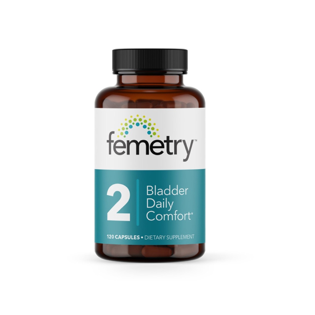 Femetry Bladder Daily Comfort - Soothes 激怒 - 支持健康组织胺反应 - 促进Bladder Lining健康 - 间歇性细胞炎 - 120 Capsules