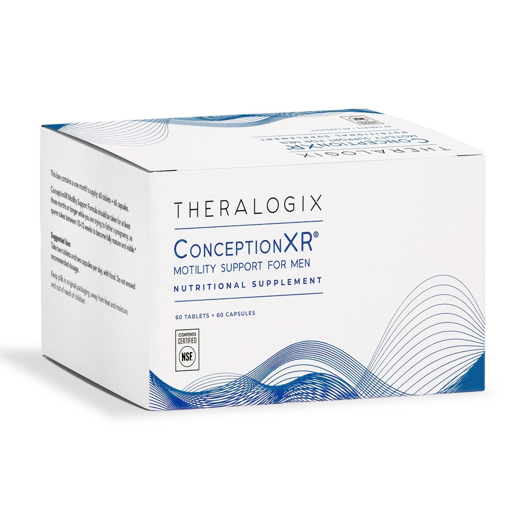 Theralogix ConceptionXR Motity Support Formulament - 男子孕育前维生素支持 - 男子孕育增生素健康补充* - NSF认证 - 60 Tabs + 60 Caps (30天供应)