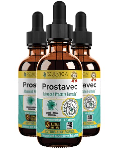 Prostavec 高级前列腺支持补充 - 用于更快吸收 Pygeum, Saw Palmetto, Stinging Nettle + Turmeric & Damiana - Vegan, Non-GMO - 6 fl oz的液体公式