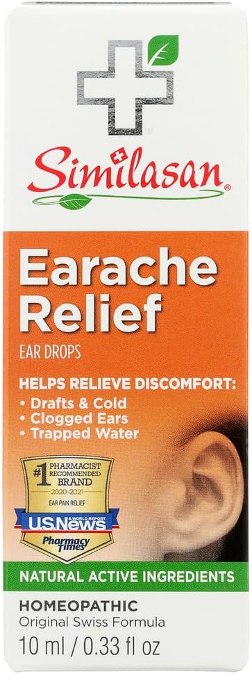 Similasan Earache Relief Drops 0.33 OZ - 购买包装和SAVE(4包)