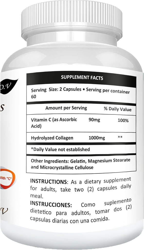 Colageno Colagein Collagen 100% Colageno 120 Cap 1000mg Puro Collagen El MAS Fuerte Y Efecivo Colagein 总mete 原型 De Collagen 3 Veces Mas Que Cualquier Otro Y a Precio Muy Bajo