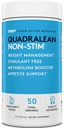 RSP 营养 Quadralean - 兴奋剂自由重量管理,代谢作用促进器,能量和受餐支持 - CLA, L-Carnitine, Green Tea Explain, Non-Stim Formula, 50 Servi(包装 May Vary)