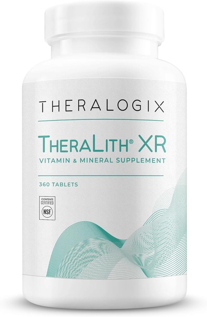 Theralogix TheraLith XR 维生素和矿物补充剂 - 支持健康尿液化学和氧化酸钙水平与镁,维生素B6和钾 * - NSF认证 - 360片