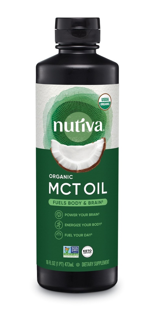 营养有机MCT 石油、Kosher、Keto Friendly、USDA认证有机、非GMO、16 Fluid Ounce(包1)