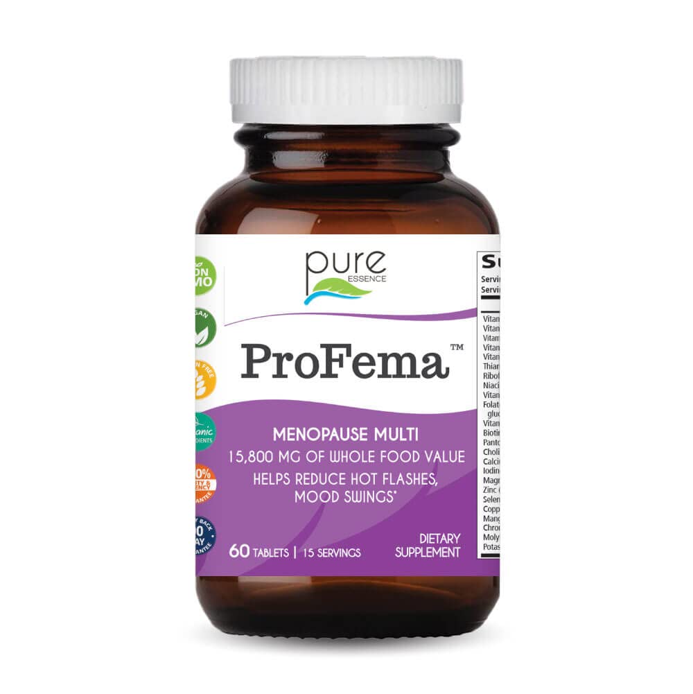 纯电流实验室 ProFema - 女性多维特敏 - 自然绝经救济补充 - 促进荷尔蒙平衡,减少热闪光,Mood Swings,夜汗(60 Capsules)