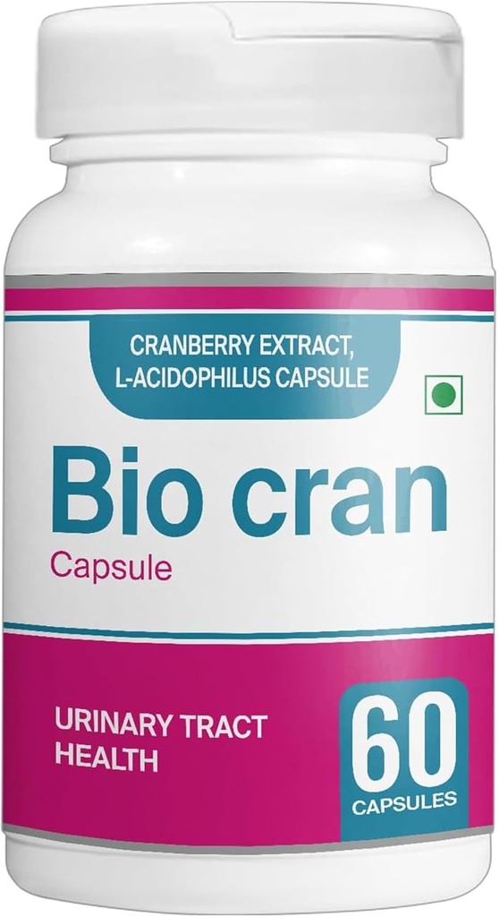 Cranberry Capsules (60 Counter) - Urinary Tract Health Supplement w/Cranberry screw, L-Acidophilus, & More - Cranberry Pills for Men & Men - 蔬菜 Cranberry 药片豁免