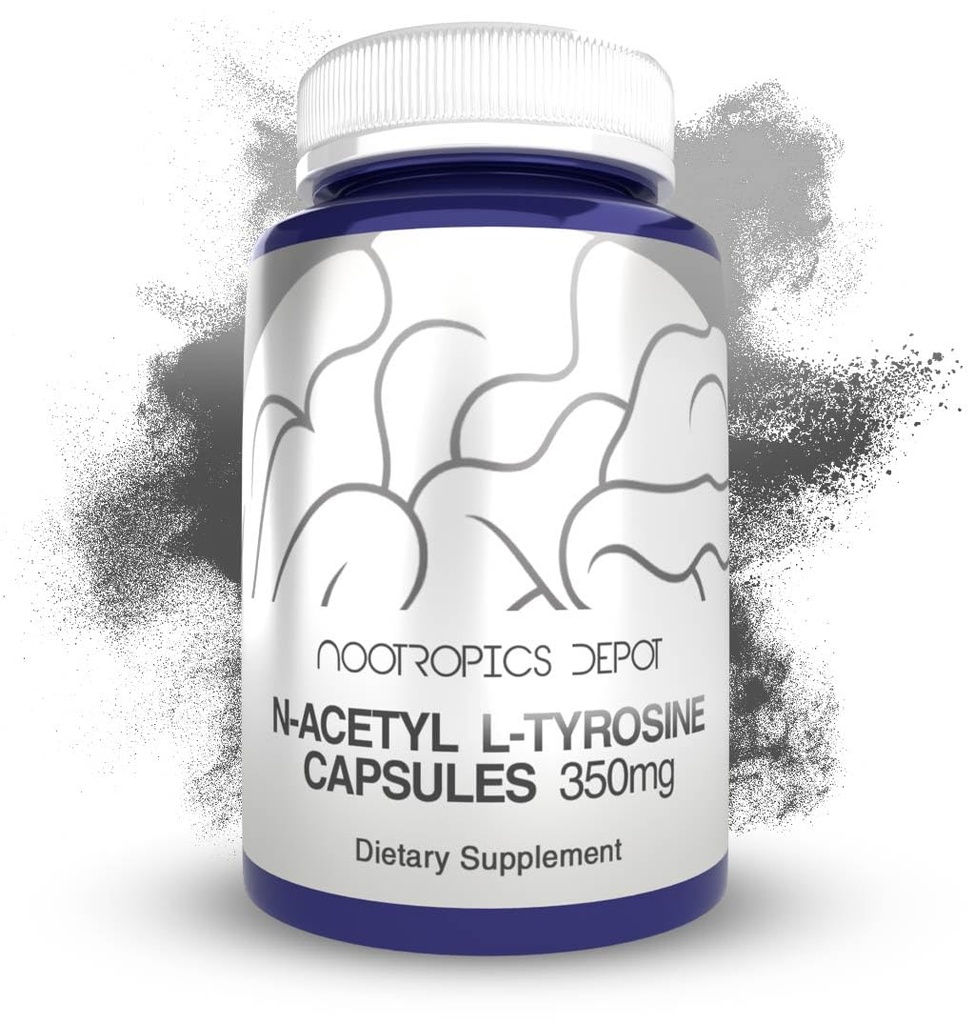 N-乙酰L-Tyrosine Capsules → 350mg → 120 Counter → NALT → 氨基酸补充 → 自然补充 → 支持记忆,学习,聚焦,健康的压力水平