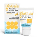 BioGaia Immune Active Baby Probiotic D drops + Vitamin D + babys & Toddlers 0-36个月 + 支持消化和免疫健康 → Allergen,乳品,Soy & Gluten Free → 50天供应