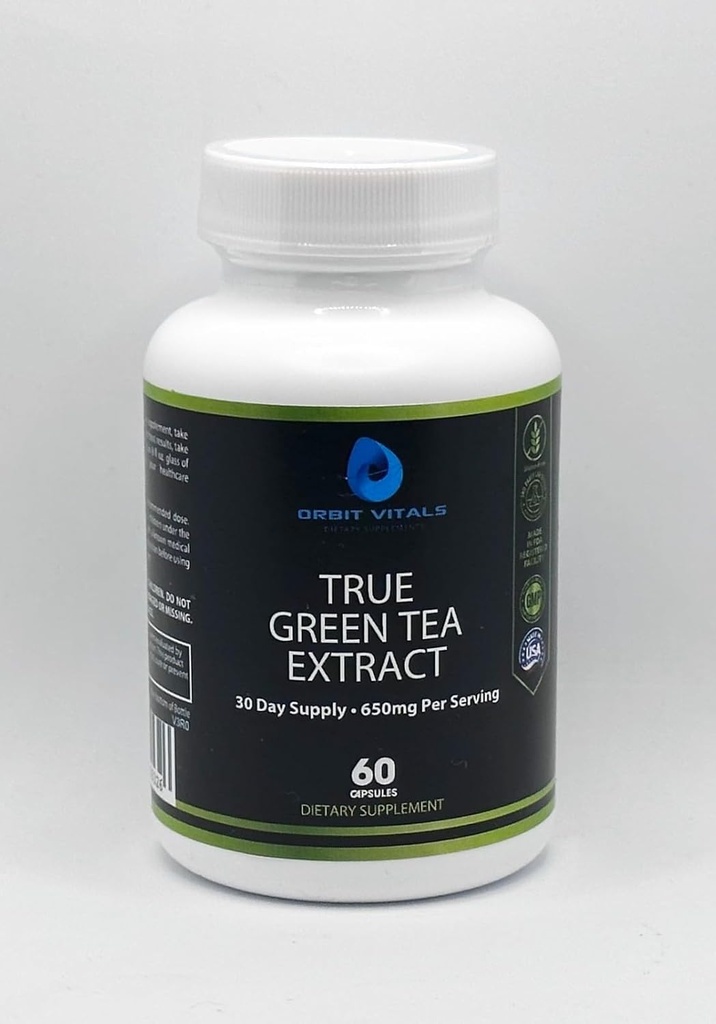 True Green Tea Explain:用于增强能量、免疫支持和总体健康-男女抗氧化剂-Rich公式的Premium Green Tea Expraction