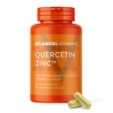 天使维生素(Mt. Angel Vitamins) - 锌奎西丁与布洛梅兰补充剂 – 免疫支持与呼吸卫生 - 奎西丁500mg Capsules – Zinc 50mg – Vitamin C Capsules – 成人免疫促进剂 - 300ct.
