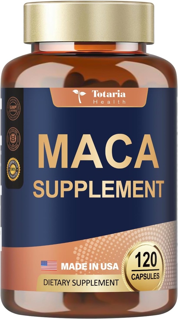 Totaria Maca Root 补编,120 Vegan Capsules, 60天供应