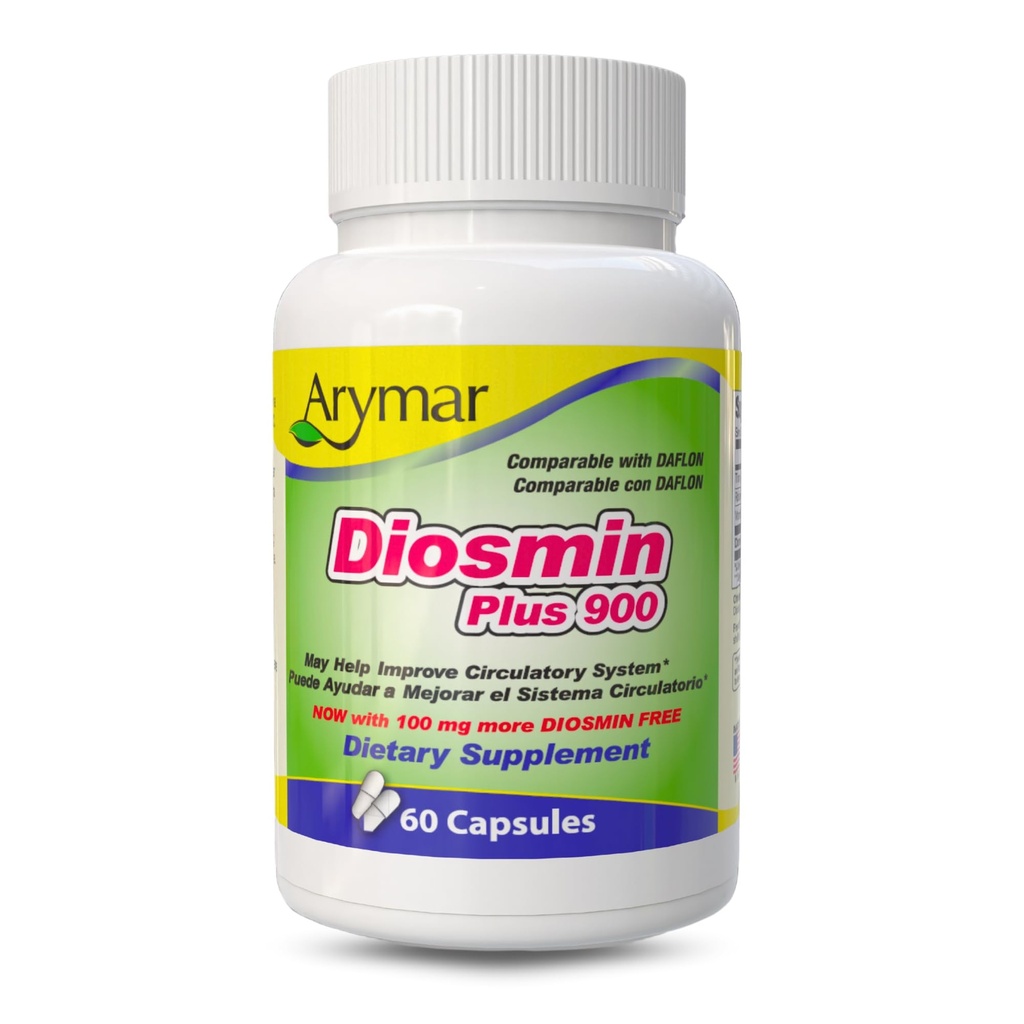 Arymar Diosmin Plus 900,循环系统支持(60个卡普尔/Pack of 1)
