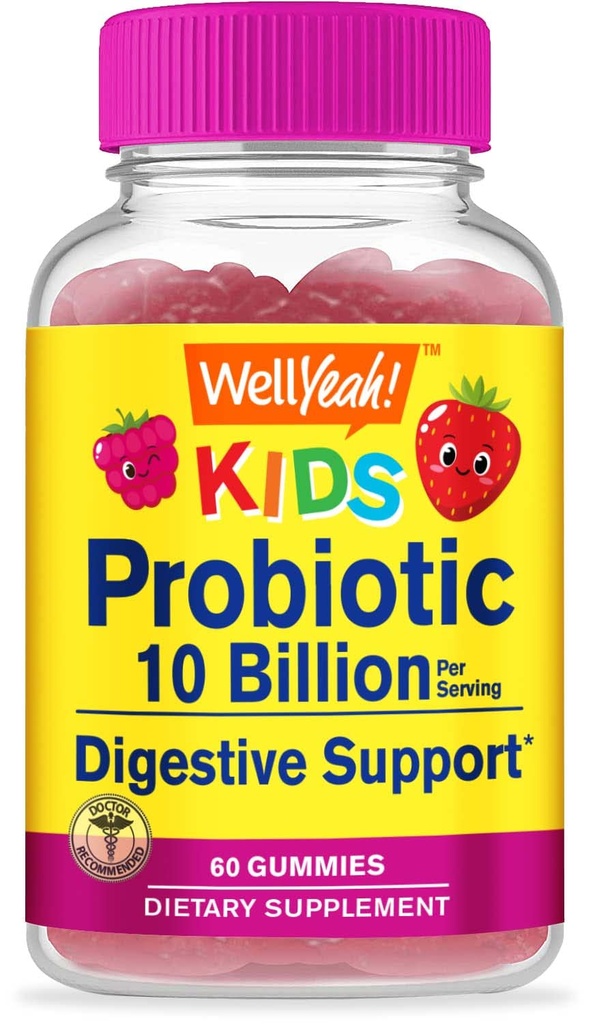 (原始内容存档于2018-03-02) (中文(简体) ). Wellyeah Probiotics for Kids Gummys - 10亿 CMU - 用于Gut Health, Immune Health and Entertainive Supports - Berry Flavor Chewable 补编 - Vegan, Non GMO, Gluten Free Kids Probiotic - 60 Gummys