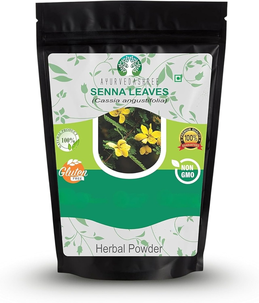 Senna Leaf Powder 200 Gm I Cassia angustifolia Powder I Ayurvedic 草药补充剂 支持消化功能 I 100%纯和天然