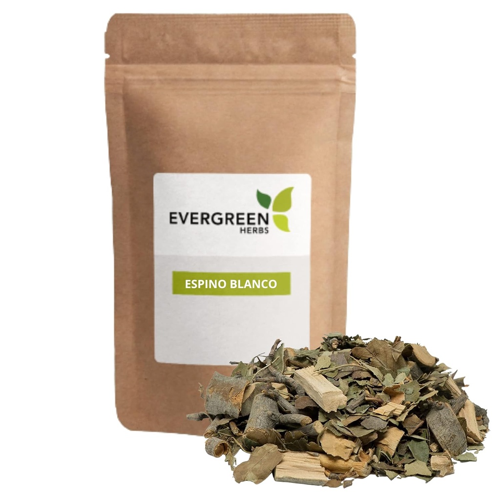 常绿草(学名:Espino blanco herb)(白霍桑)8 oz. 白色的霍桑,五月花,五月树 - 可收回的起立邮袋以确保新鲜!