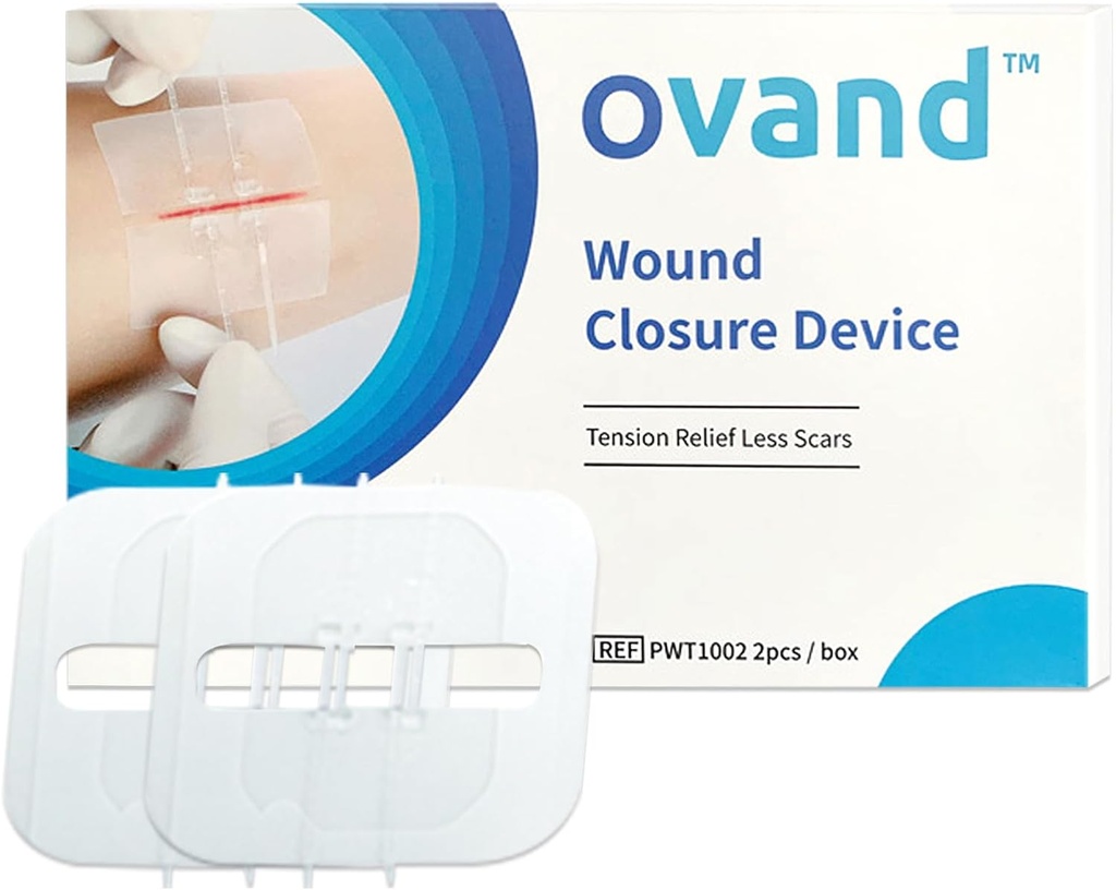 2 Pcs 紧急缝隙关闭、Butterfly Bandaids 伤口关闭、Surgic Lacering Reference without Sew、快衣、紧急伤口关闭装置(PU)