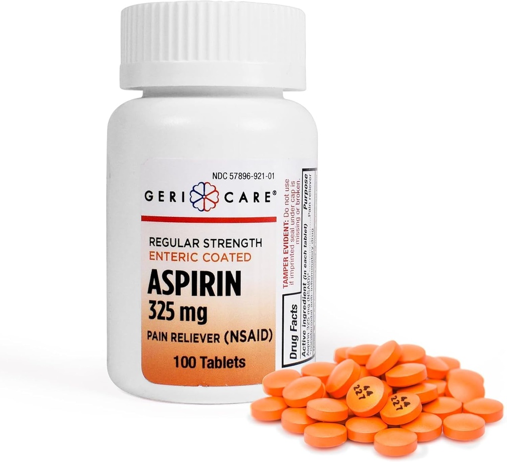 GeriCare-NSAID Pear Reliever & Fever Reductioner Coed Aspirin for adds – 头痛性关节炎月经和肌肉疼痛的常规强效Aspirin