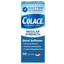 Colace 常规强力工具 软化器 100 mg Capsules 60 Councuse Sodium Stool 软化器 轻度依赖性缓解