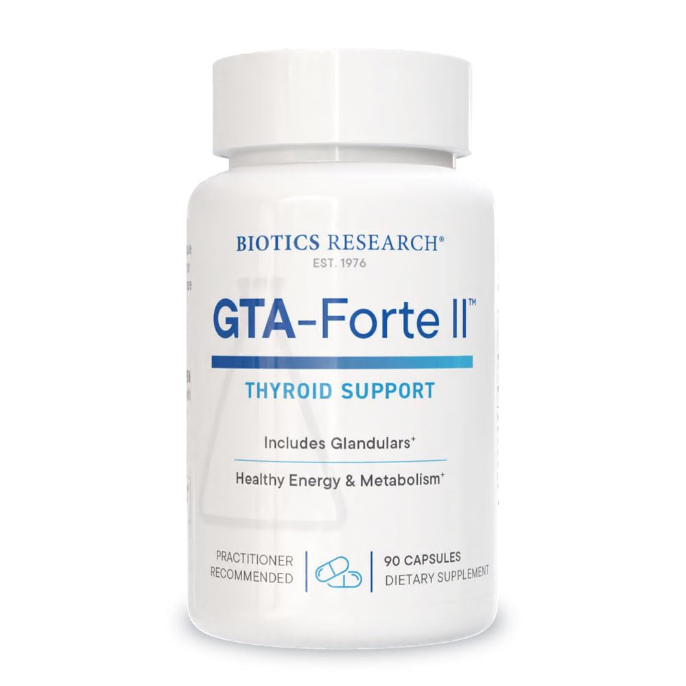 生物研究 GTA Forte IITM 硒补充剂,配有锌、铜、Porcine Glandular & Rubidium、内分泌腺支持、最佳荷尔蒙平衡、物理化学导轨元素90 Capsules