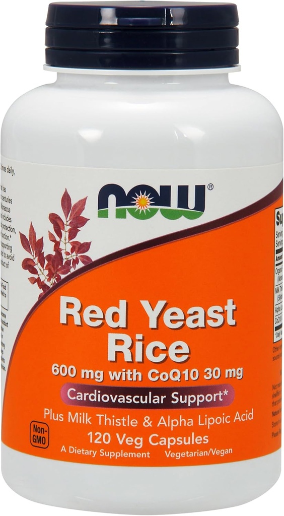 现在的食品,红酵母与Co Q10 Ala,120 Veggie Capsules