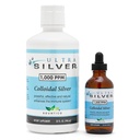 超银(Ultra Silver) Colloidal Silver + 1000 PPM, 32 Oz(946mL) 矿物补充 → True Colloidal Silver - 4 oz Dropper Bottle (Empty) 包含在消毒中!