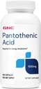 GNC 泛神酸500mg, 100 Capsules, 支持能量代谢