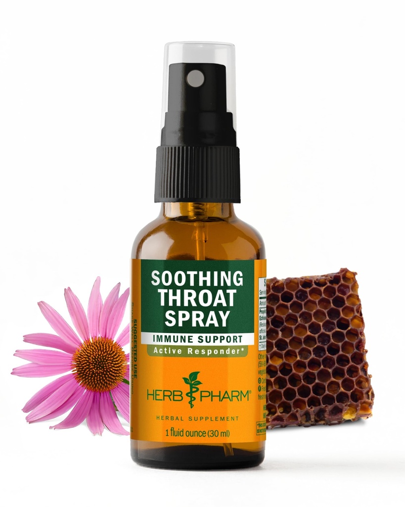 Herb Pharm Shoothing Throat Spray Herbal Formula with Echinacea and Propolis, 1 Fl Oz (Pack of 1) 草药喷洒法 草药喷洒法 草药喷洒法 草药喷洒法 草药喷洒法 草药喷洒法 草药喷洒法 草药喷洒法 草药喷洒法