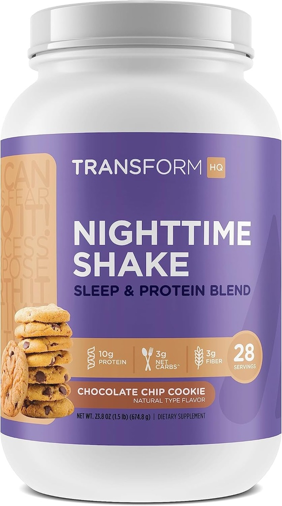 FormHQ 夜间摇摆 睡眠 + 蛋白质混合剂 28种服务 巧克力芯片 Cookie Flavor