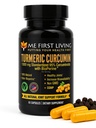 Me First Living Turmeric Crucumin 1000 mg 95% Crucuminoids, Bioperine 10 mg, 19x More Potent than others, 增加吸收,非GMO,有机Turmeric, Vegan, Gluten Free, 60 Capsules